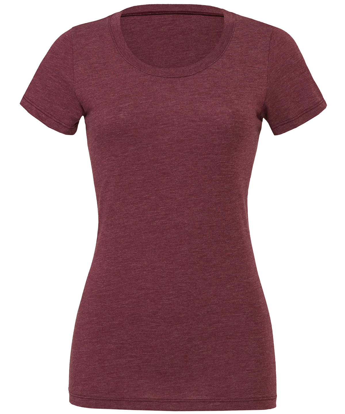 Triblend Crew Neck T-Shirt Maroon Triblend Size XLarge