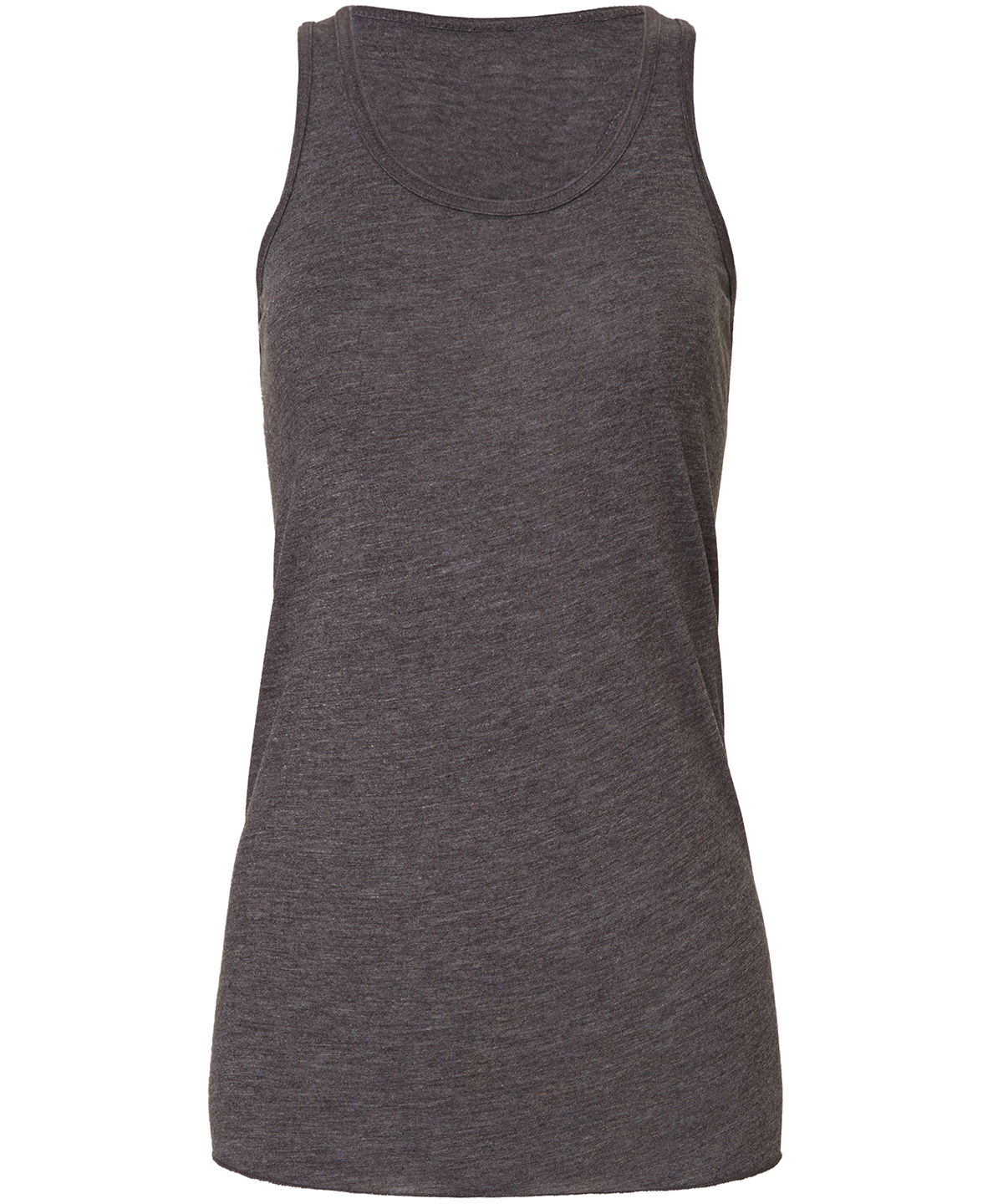 Flowy Racerback Tank Top Dark Grey Heather Size Large