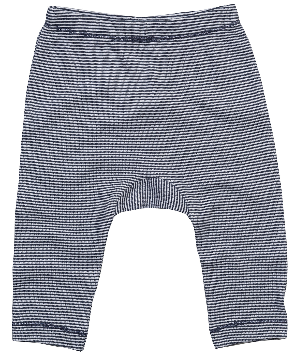 Baby Stripy Jersey Leggings Organic White/Nautical Navy Size 1218