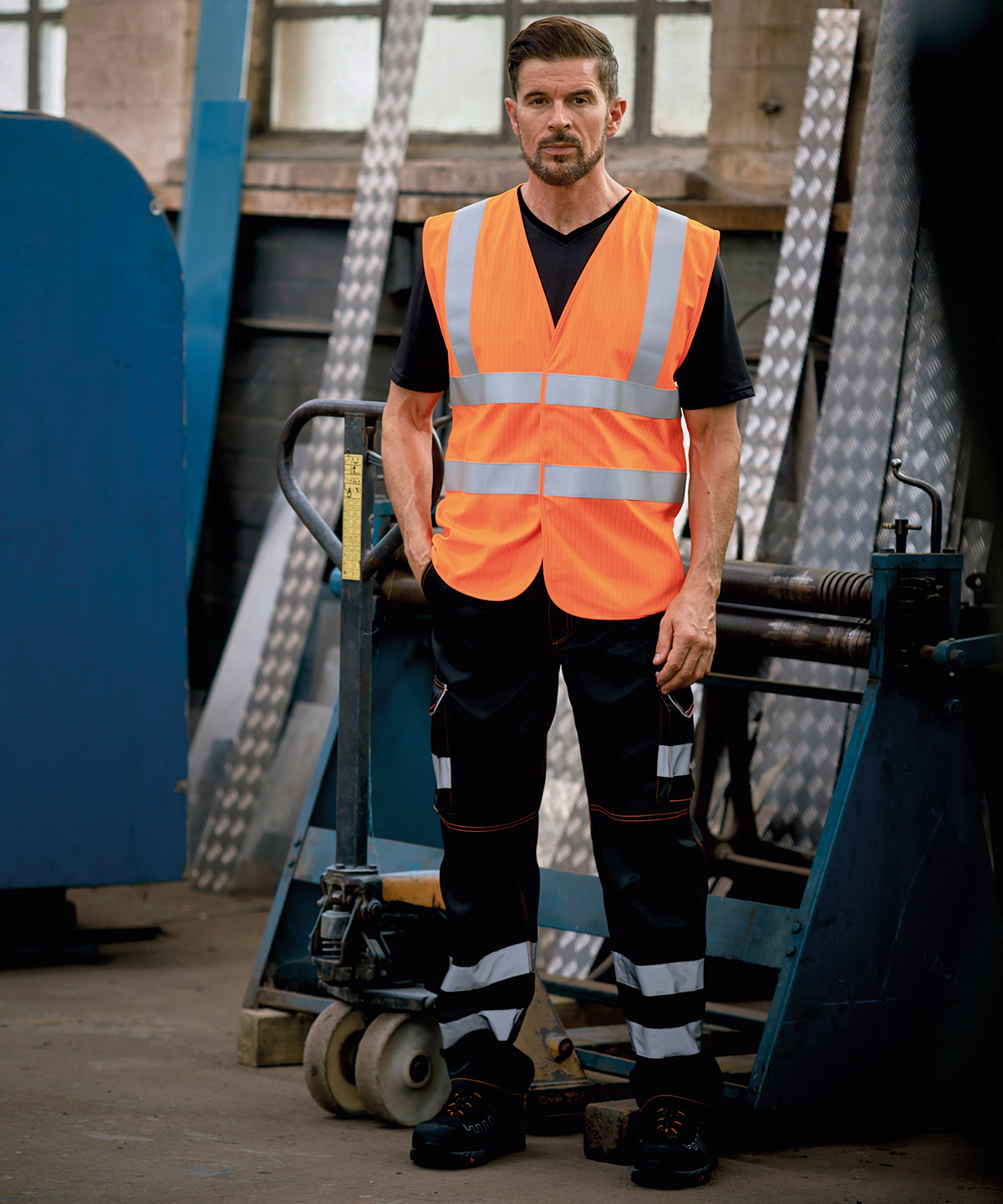 Picture of Hi-vis flame-retardant anti-static waistcoat (HVW100ASFR)