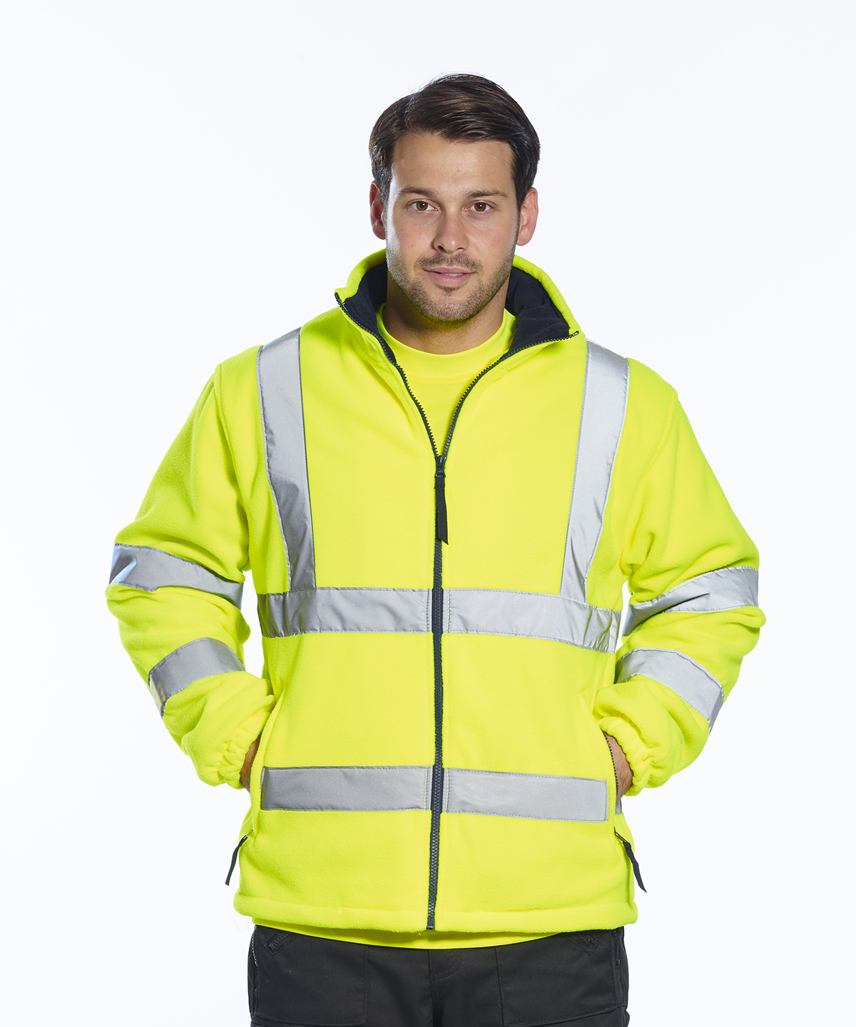 Picture of Hi-vis mesh-lined fleece (F300)