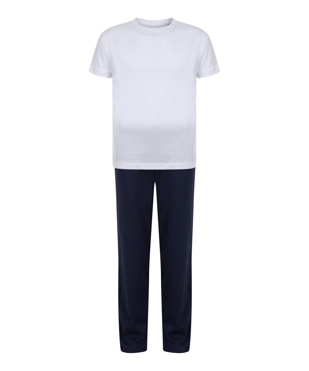 Kids Long Pyjamas White/Navy Size 1113