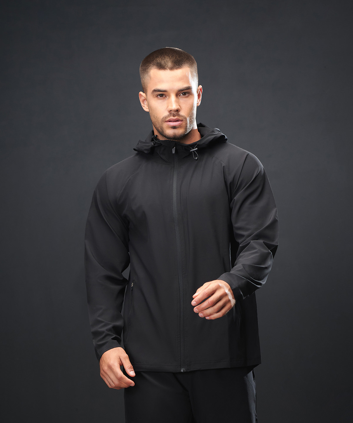 Technical zip-through hoodie product image