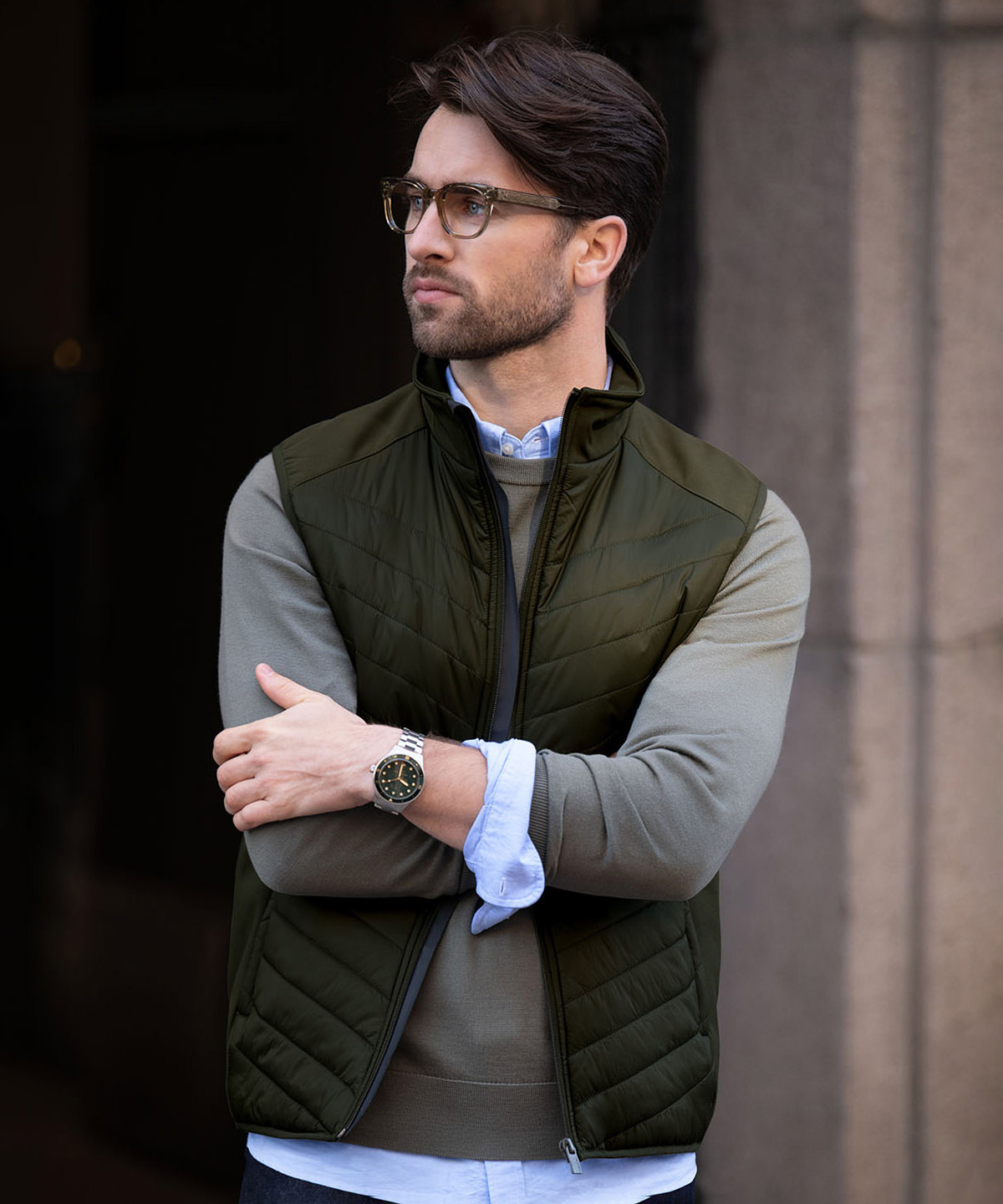 Benton – versatile hybrid vest-Nimbus