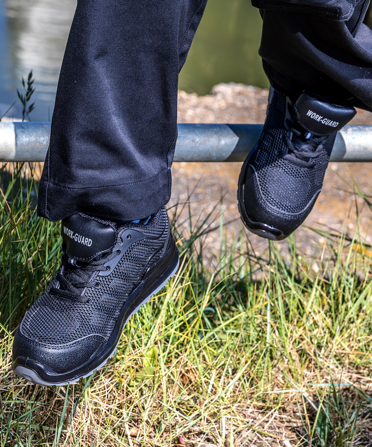 All-black safety trainer All-black safety trainer