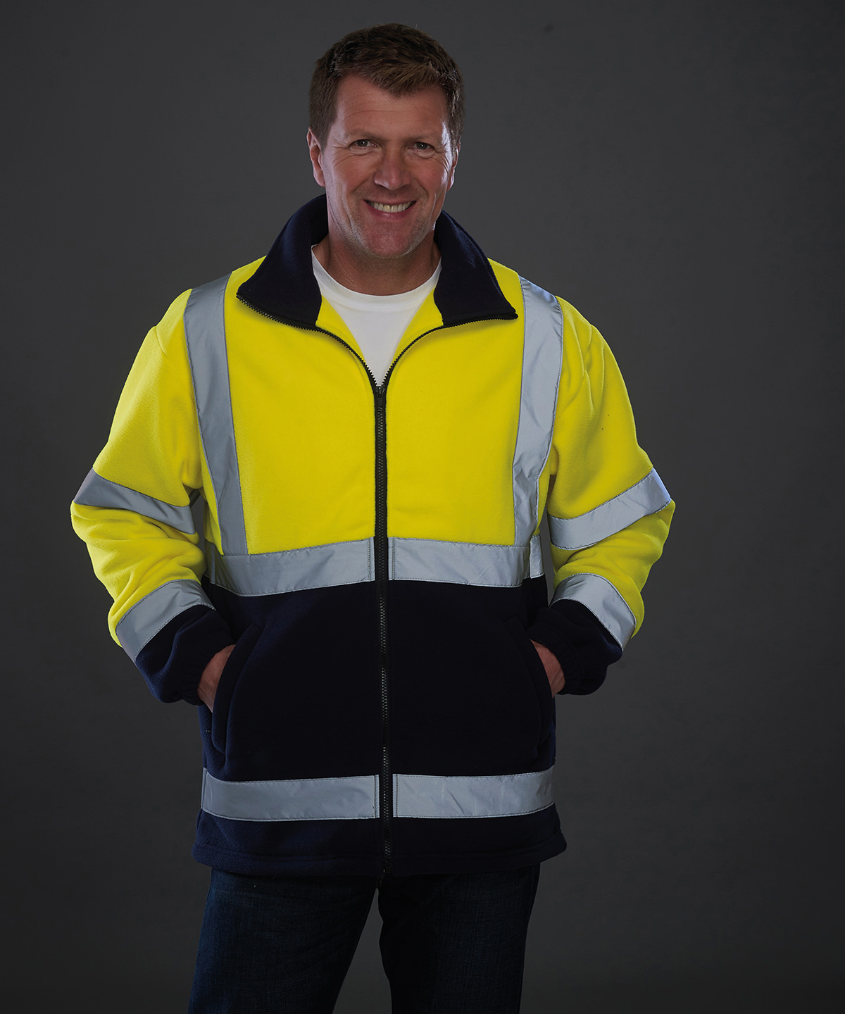 Picture of Hi-vis heavyweight fleece jacket (HVK08)