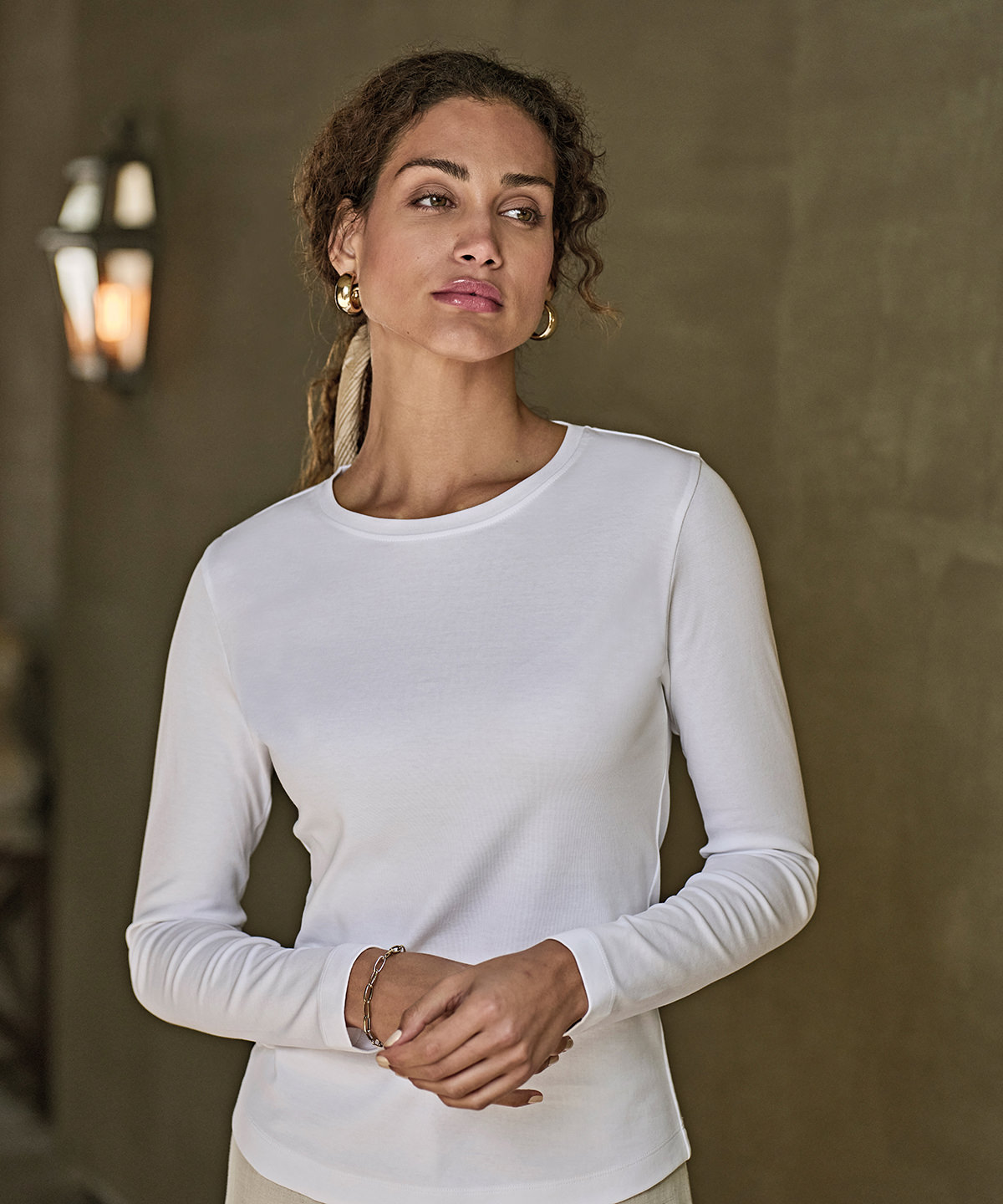 Women’s long sleeve interlock tee (590) Women’s long sleeve interlock tee (590)