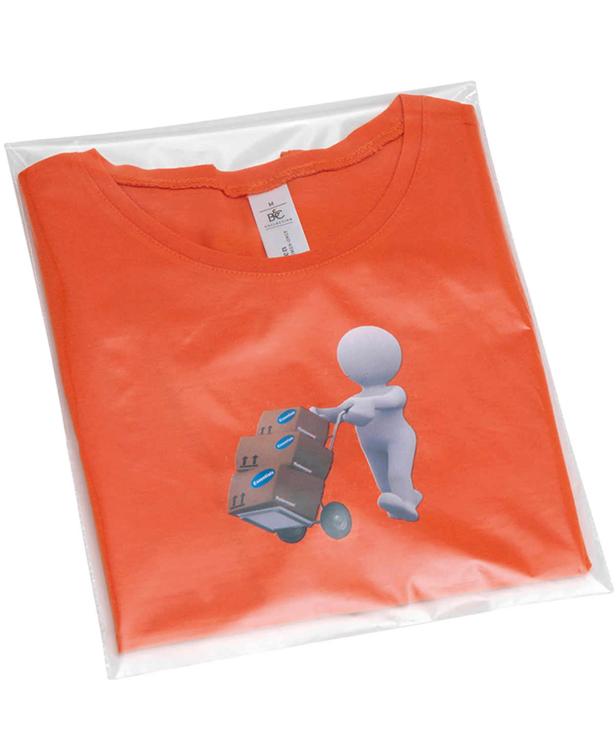 Clear polythene bags - stick seal worn