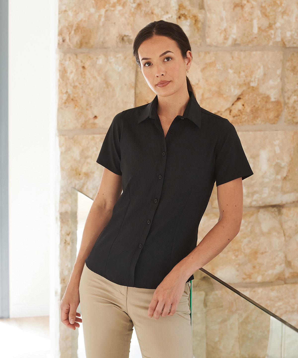 Women’s wicking antibacterial short sleeve shirt Women’s wicking antibacterial short sleeve shirt