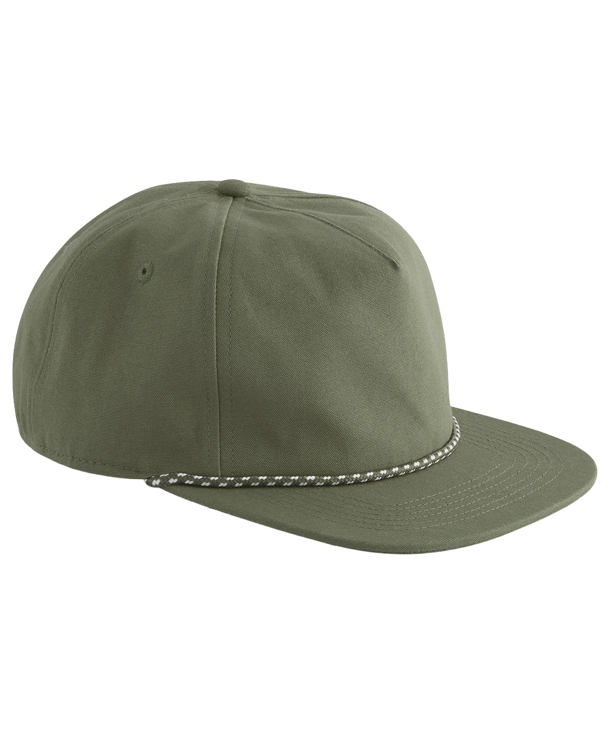 Beechfield EarthAware Organic Cotton 5-panel Rope Cap B864N in Olive Green