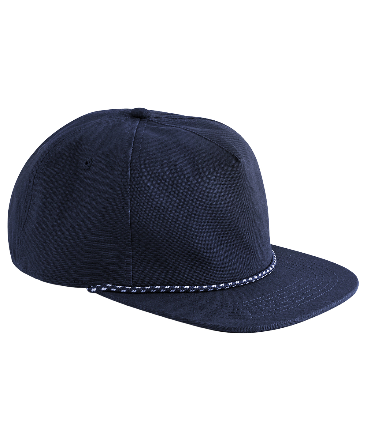 Beechfield EarthAware Organic Cotton 5-panel Rope Cap B864N in Oxford Navy