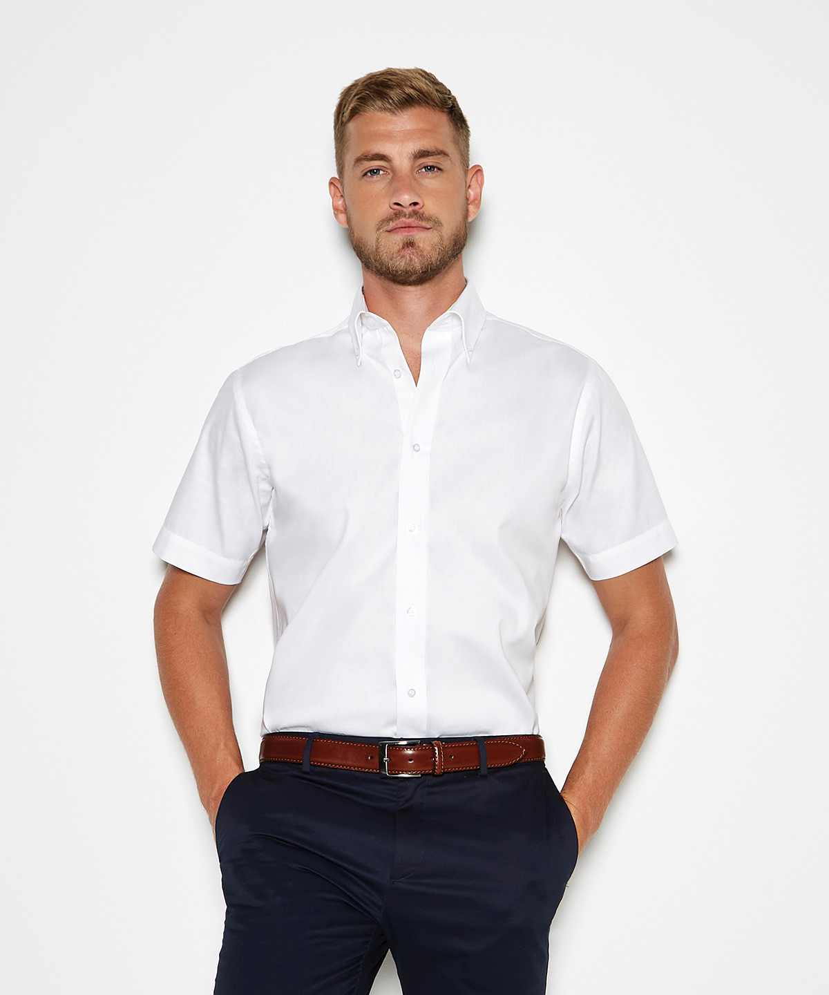 Picture of Premium Oxford shirt short-sleeved (tailored fit)