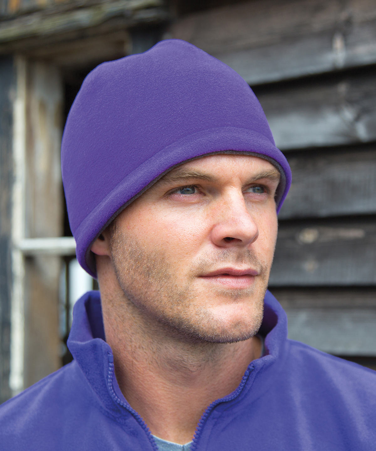 Picture of Reversible fleece skull hat