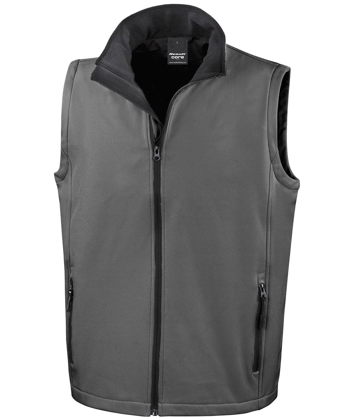 Printable Softshell Bodywarmer Charcoal/Black Size 2XLarge
