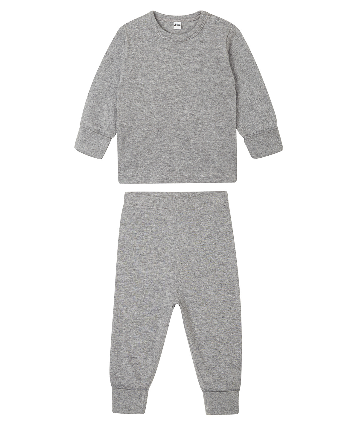 Baby Pyjamas Heather Grey Melange Size 43435