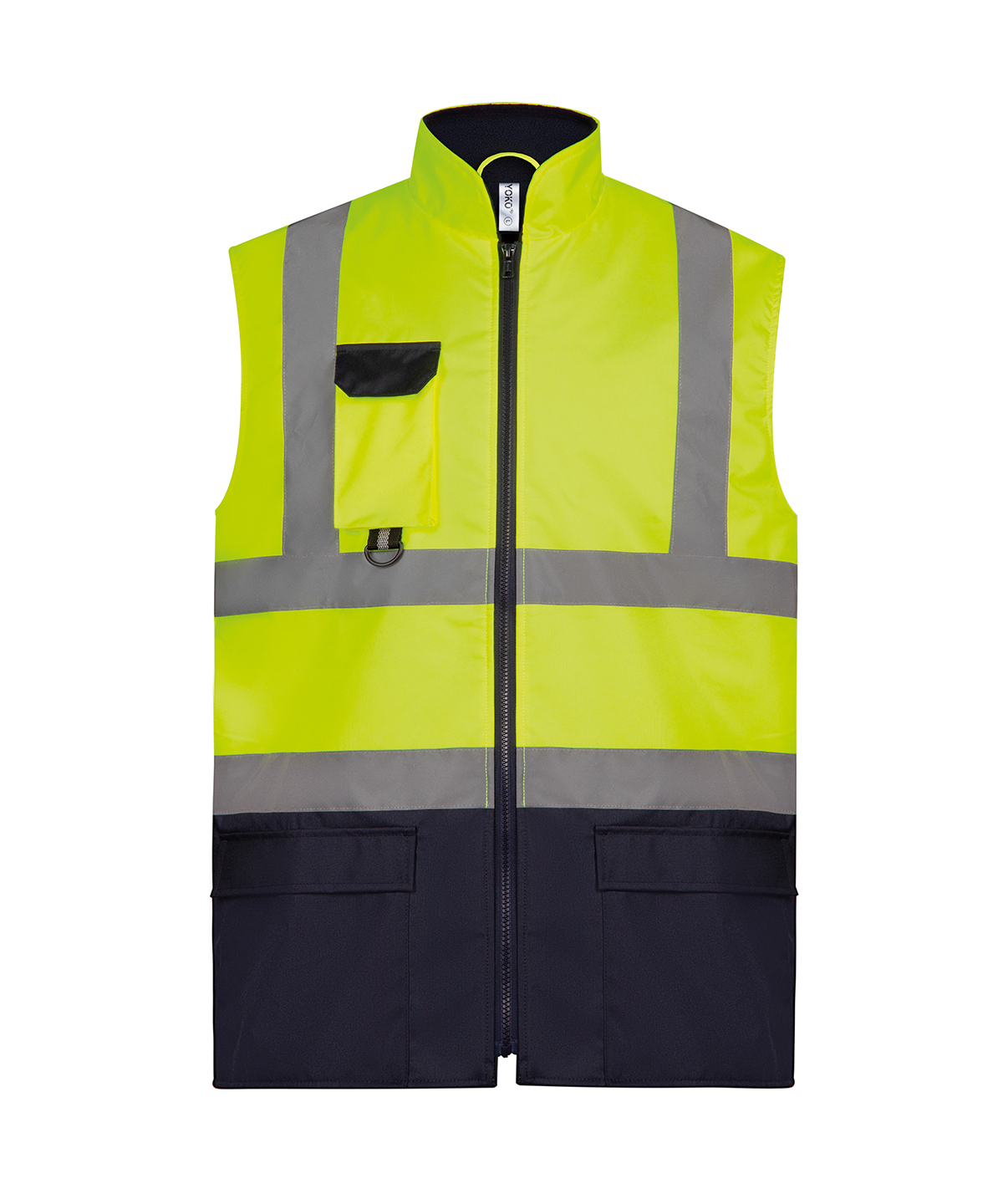 Hi-Vis Padded Bodywarmer (Hv005) Yellow/Navy Size 3XLarge