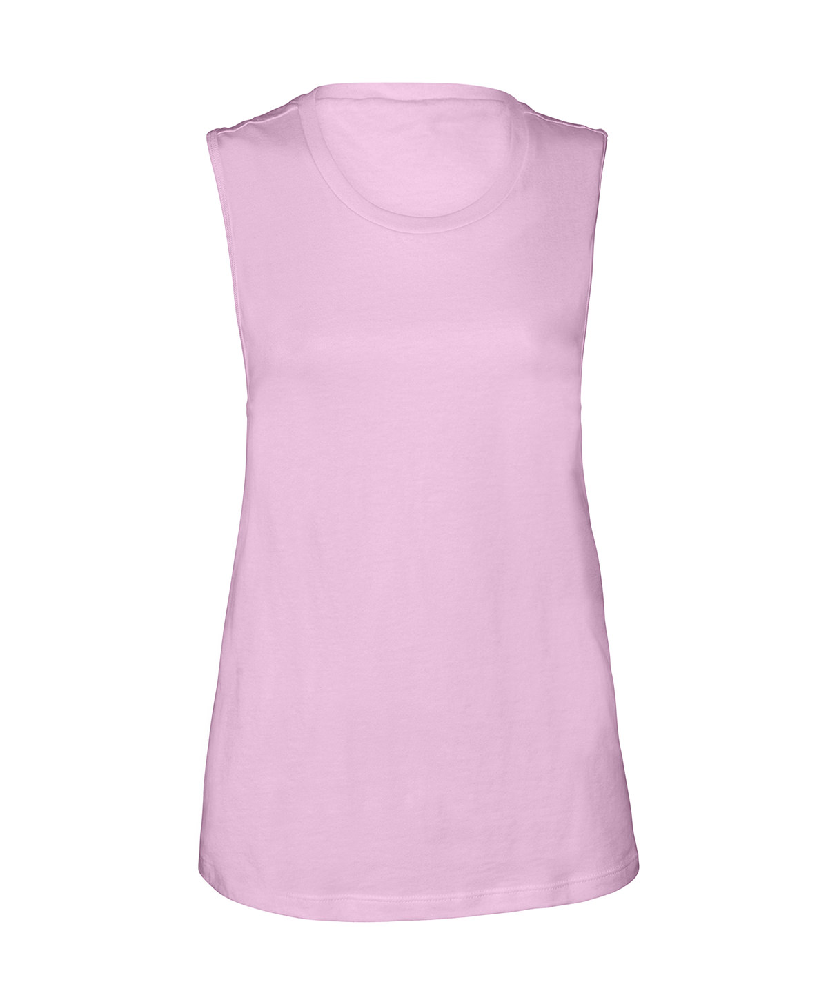 Womens Jersey Muscle Tank Lilac Size Large