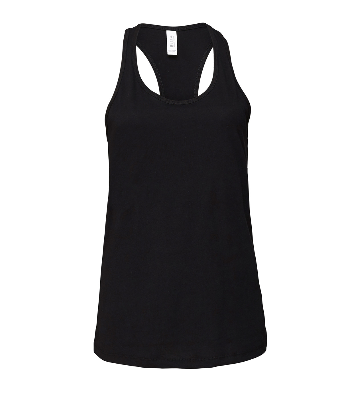 Womens Jersey Racer Back Tank Black Size Large