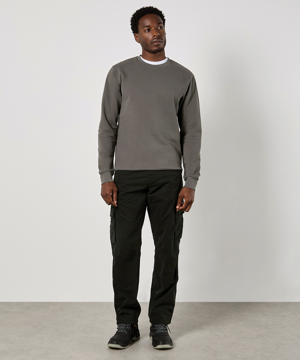 Regular fit piqué sweatshirt Regular fit piqué sweatshirt