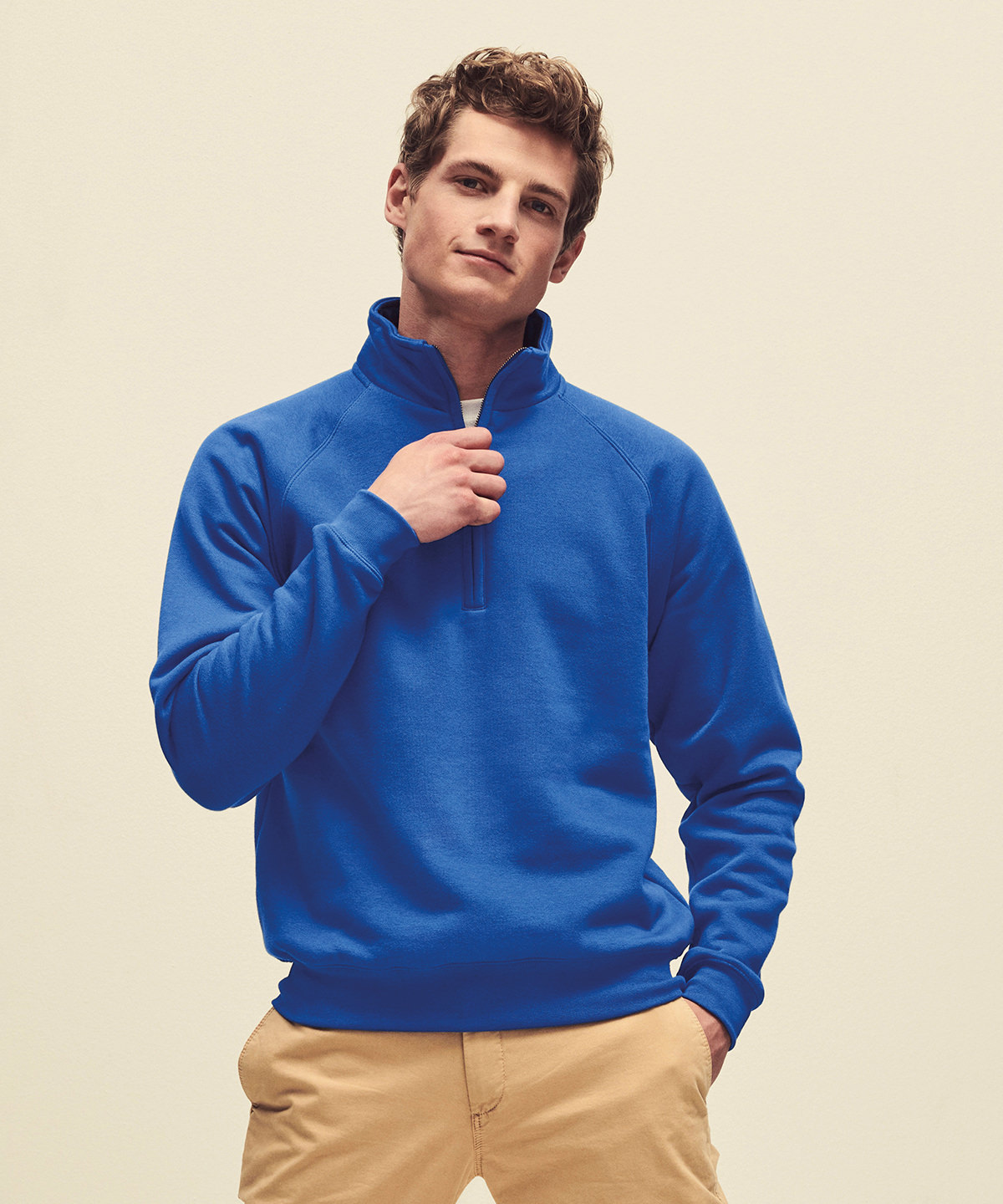 Picture of Premium 70/30 zip-neck sweatshirt