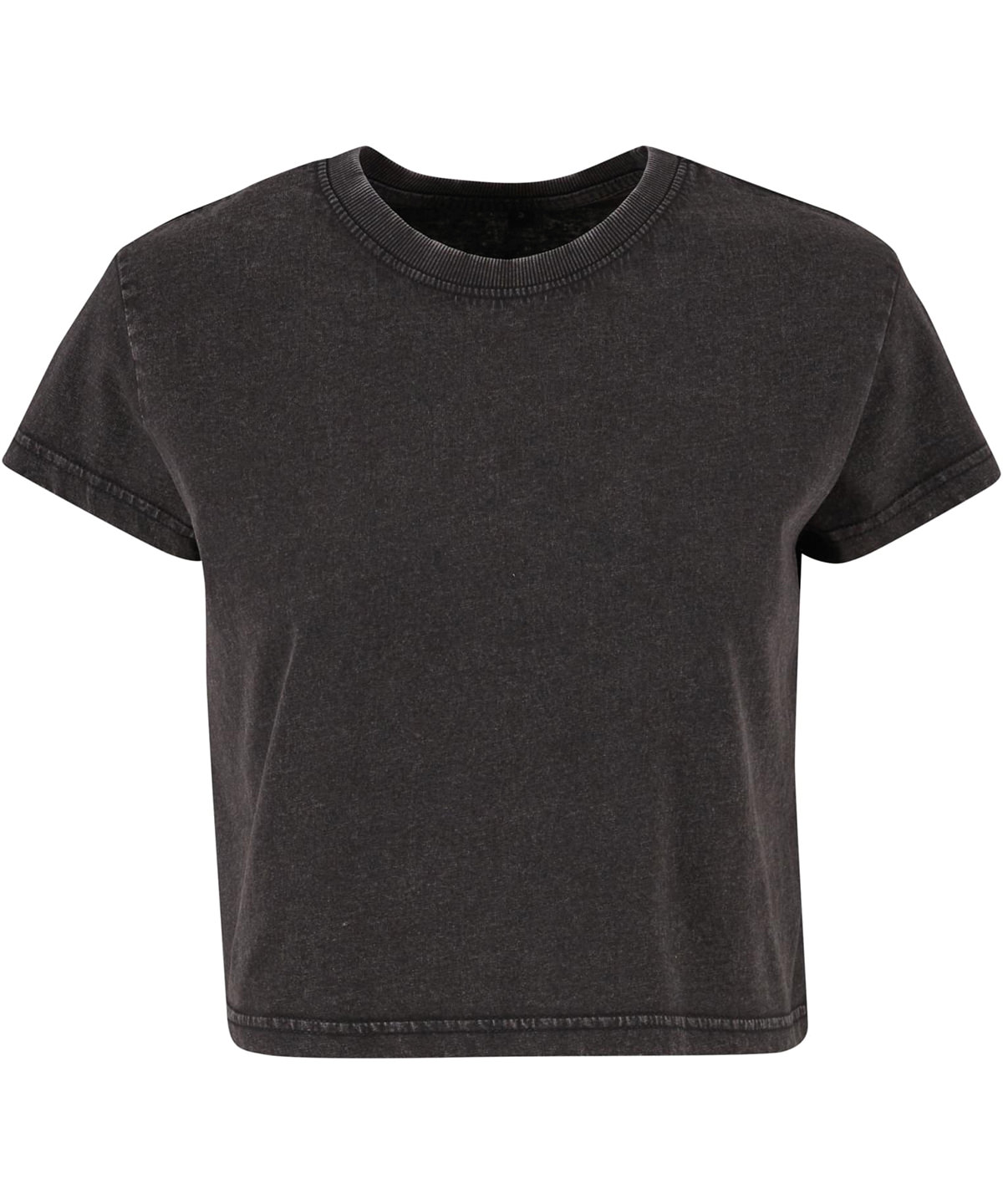 Build Your Brand Women’s vintage cropped tee BLAC S