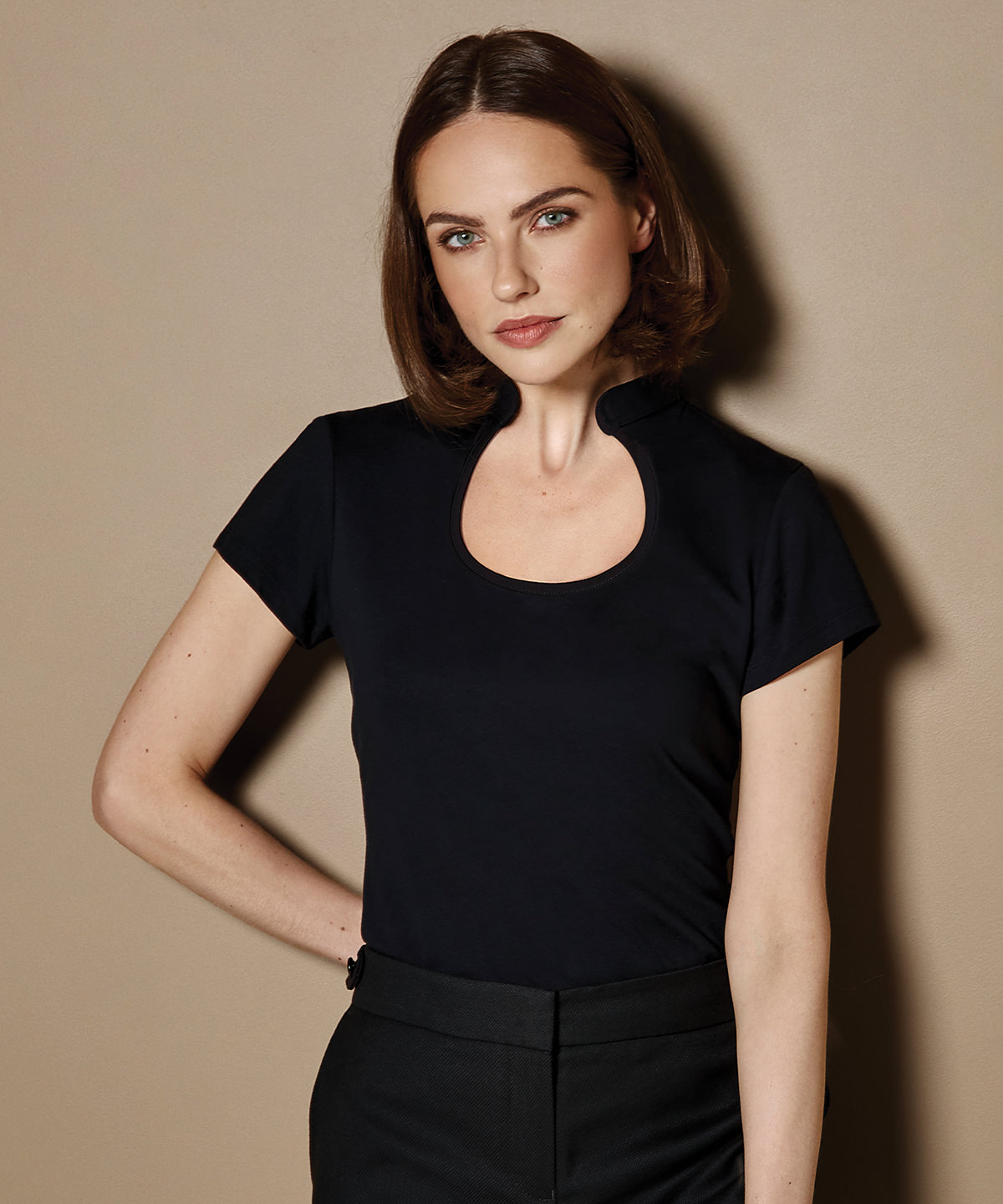 Picture of Women's corporate top keyhole neck (regular fit)