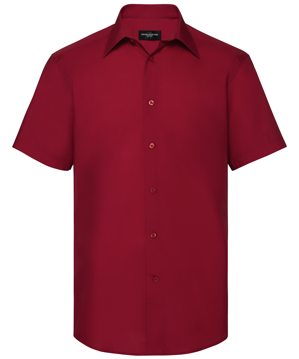 Picture of Short sleeve polycotton easycare tailored poplin shirt