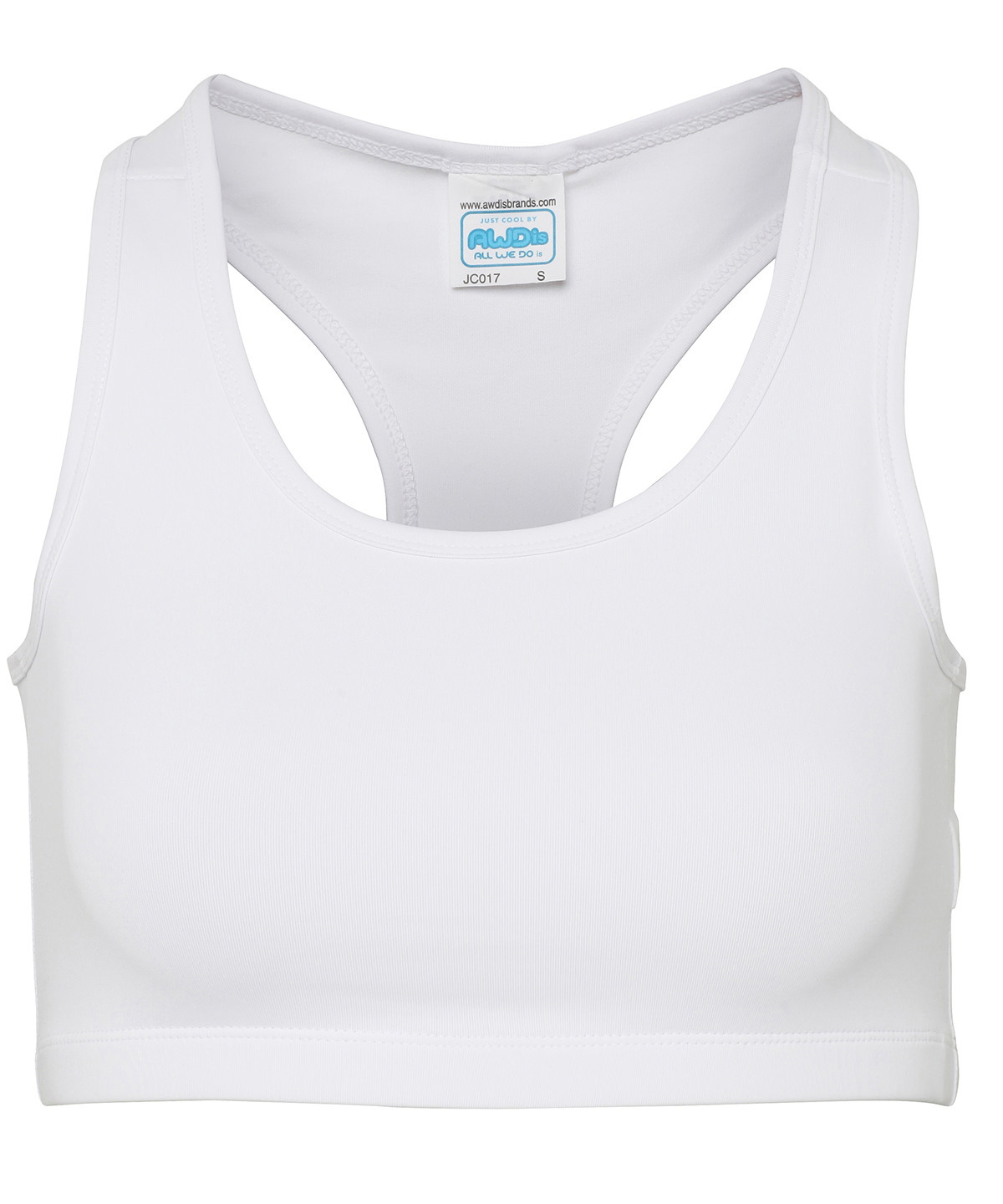 Womens Cool Sports Crop Top Arctic White Size Large