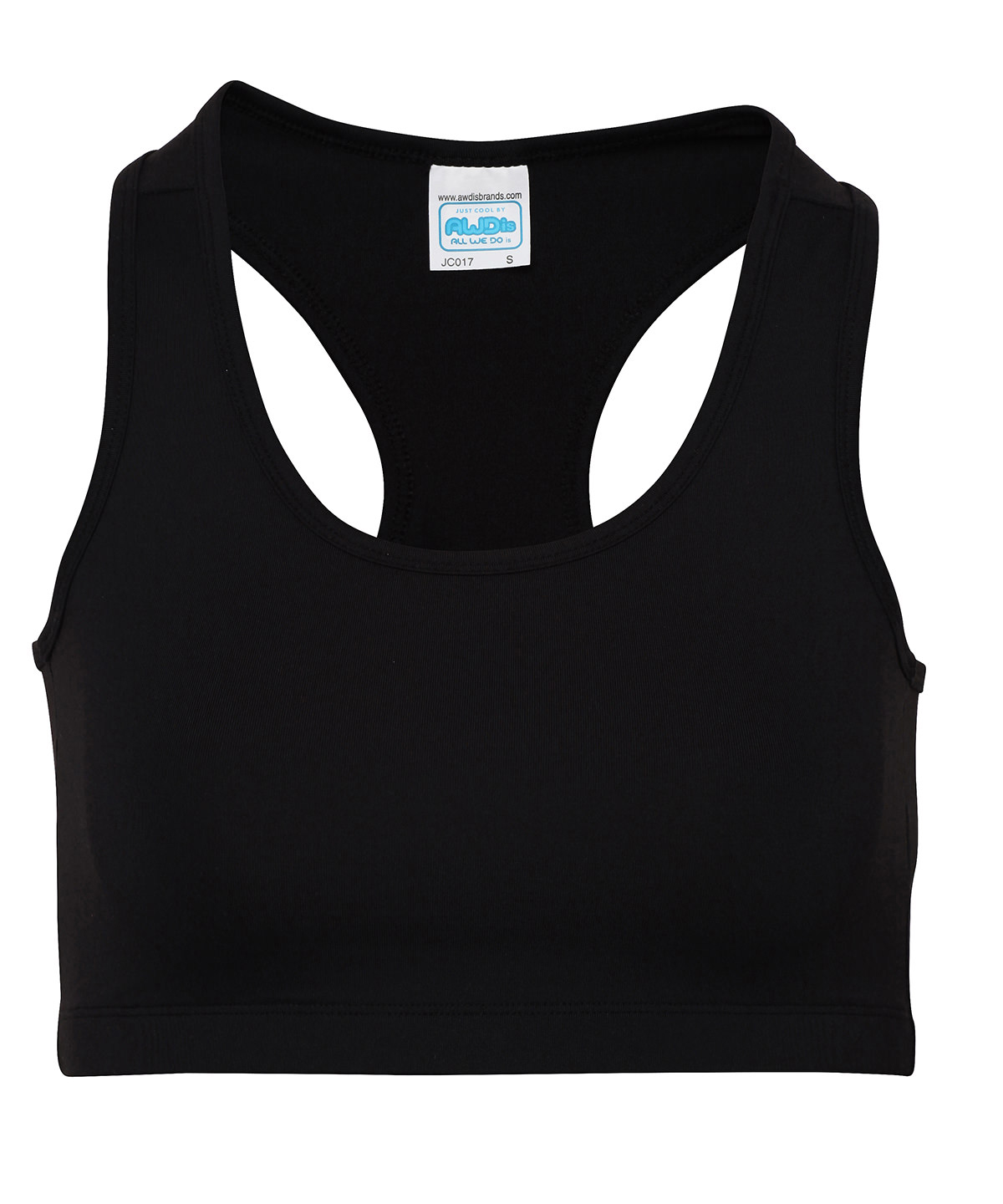 Womens Cool Sports Crop Top Jet Black* Size 2XSmall