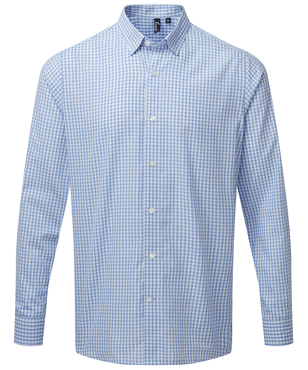 Maxton Check Long Sleeve Shirt Light Blue/White Size 2XLarge