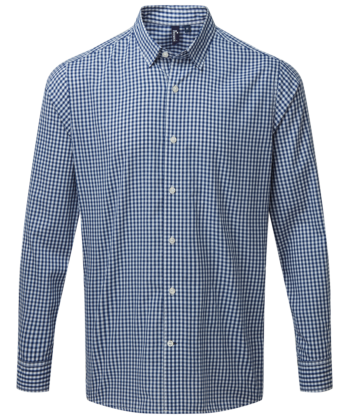 Maxton Check Long Sleeve Shirt Navy/White Size XLarge
