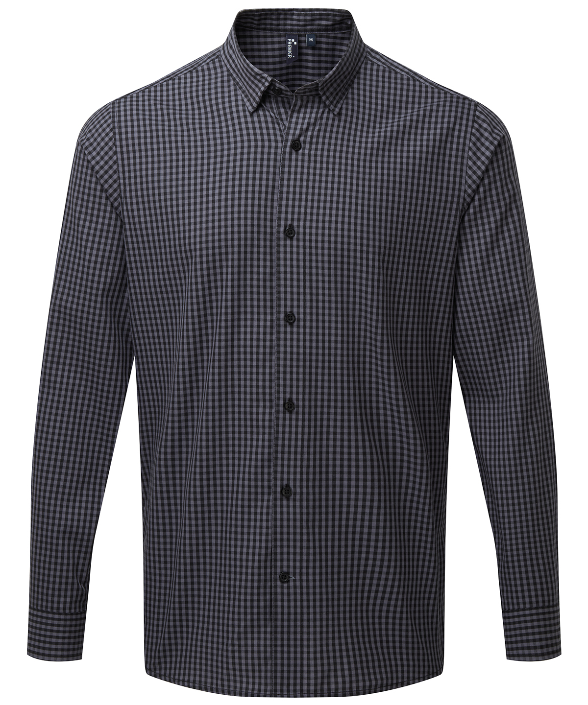 Maxton Check Long Sleeve Shirt Steel/Black Size XLarge