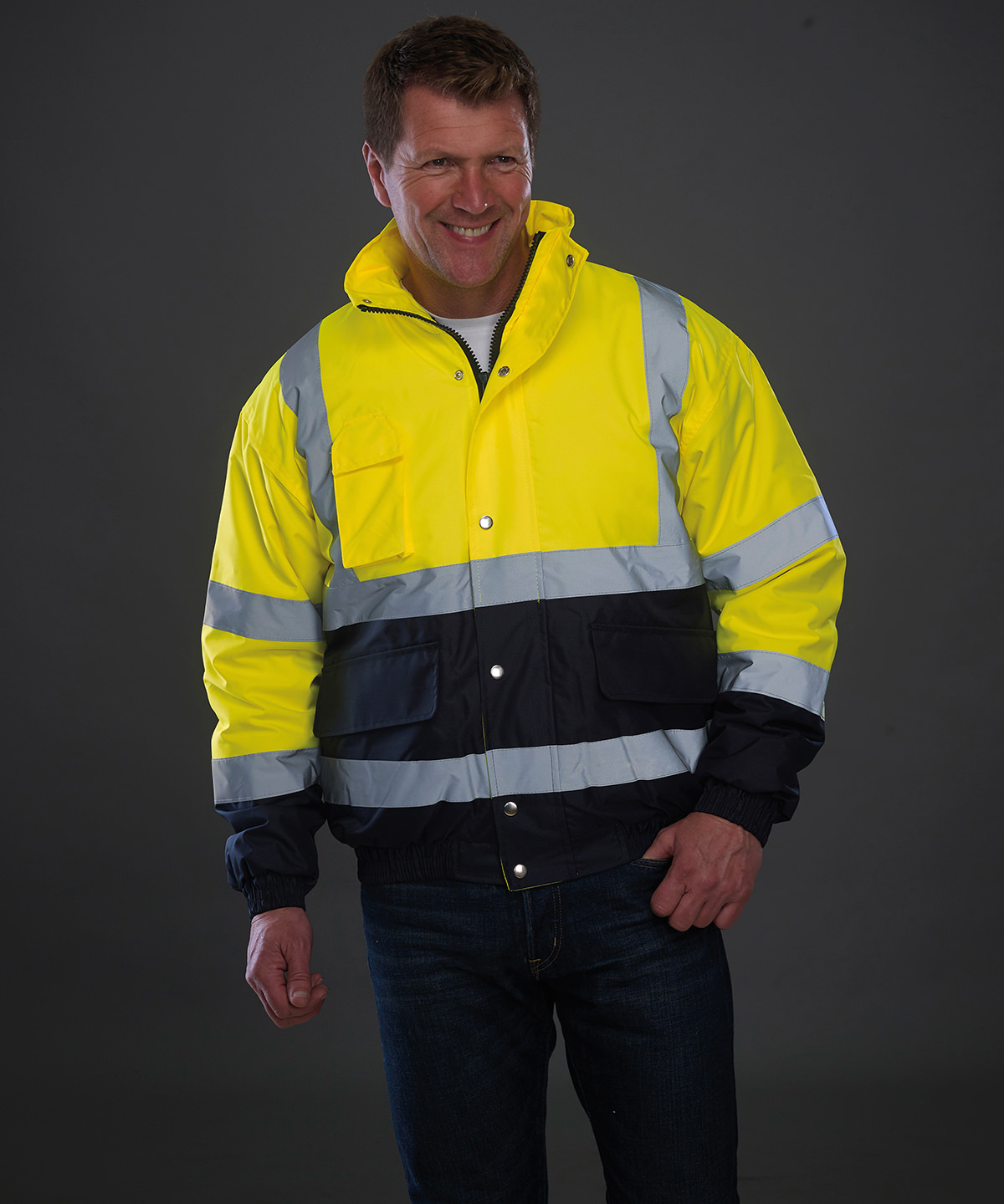 Picture of Hi-vis two-tone bomber jacket (HVP218)