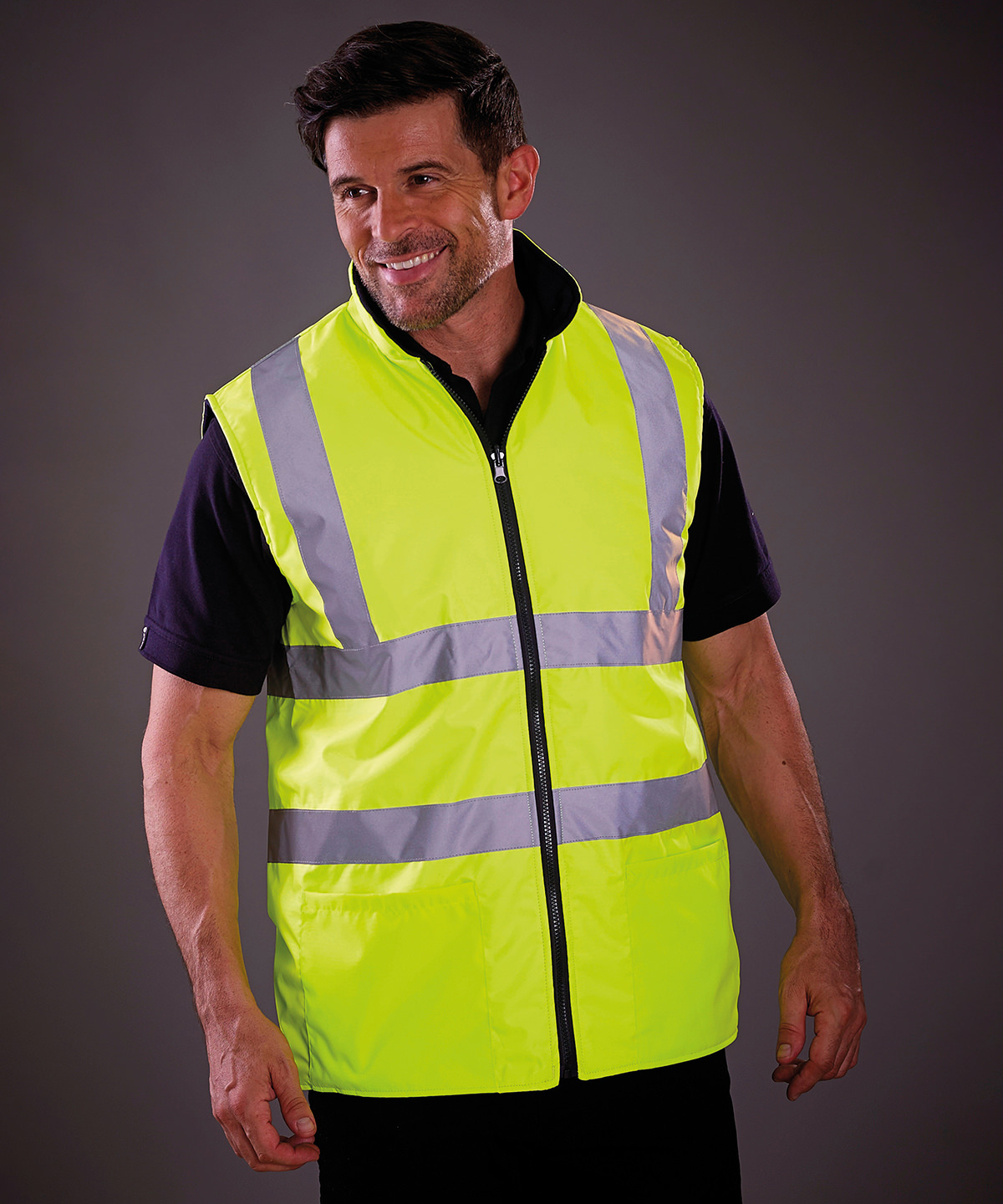 Picture of Hi-vis reversible fleece bodywarmer (HV008F)