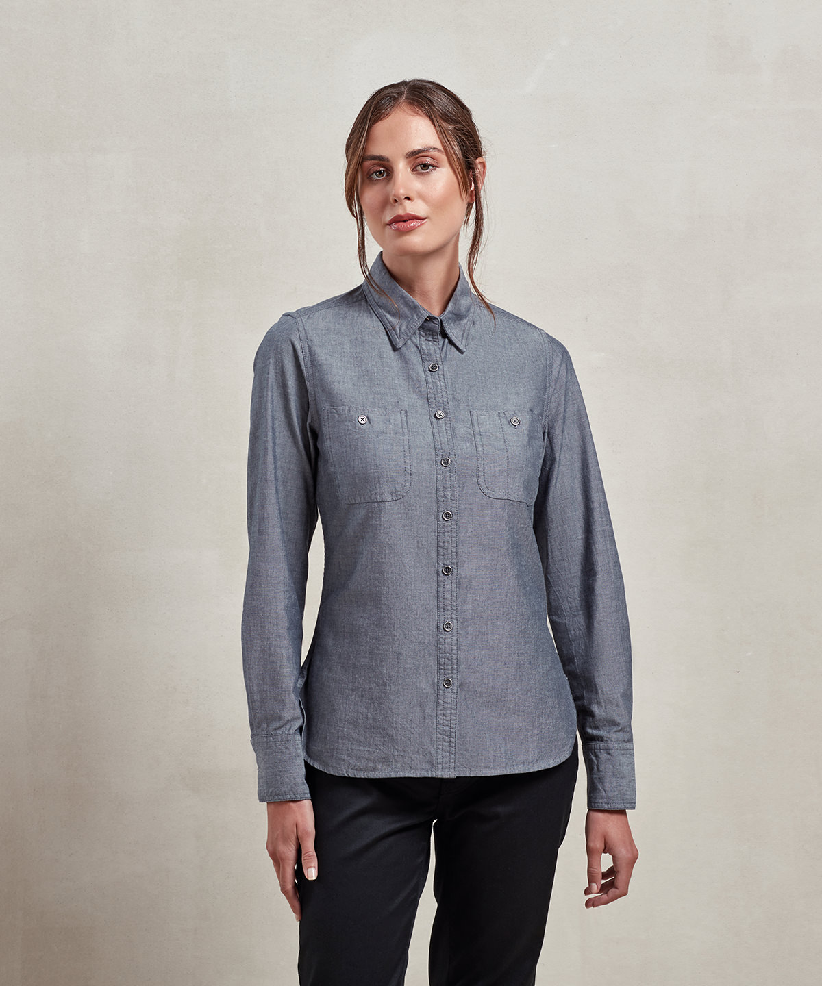 Picture of Women’s Chambray shirt, organic and Fairtrade certified