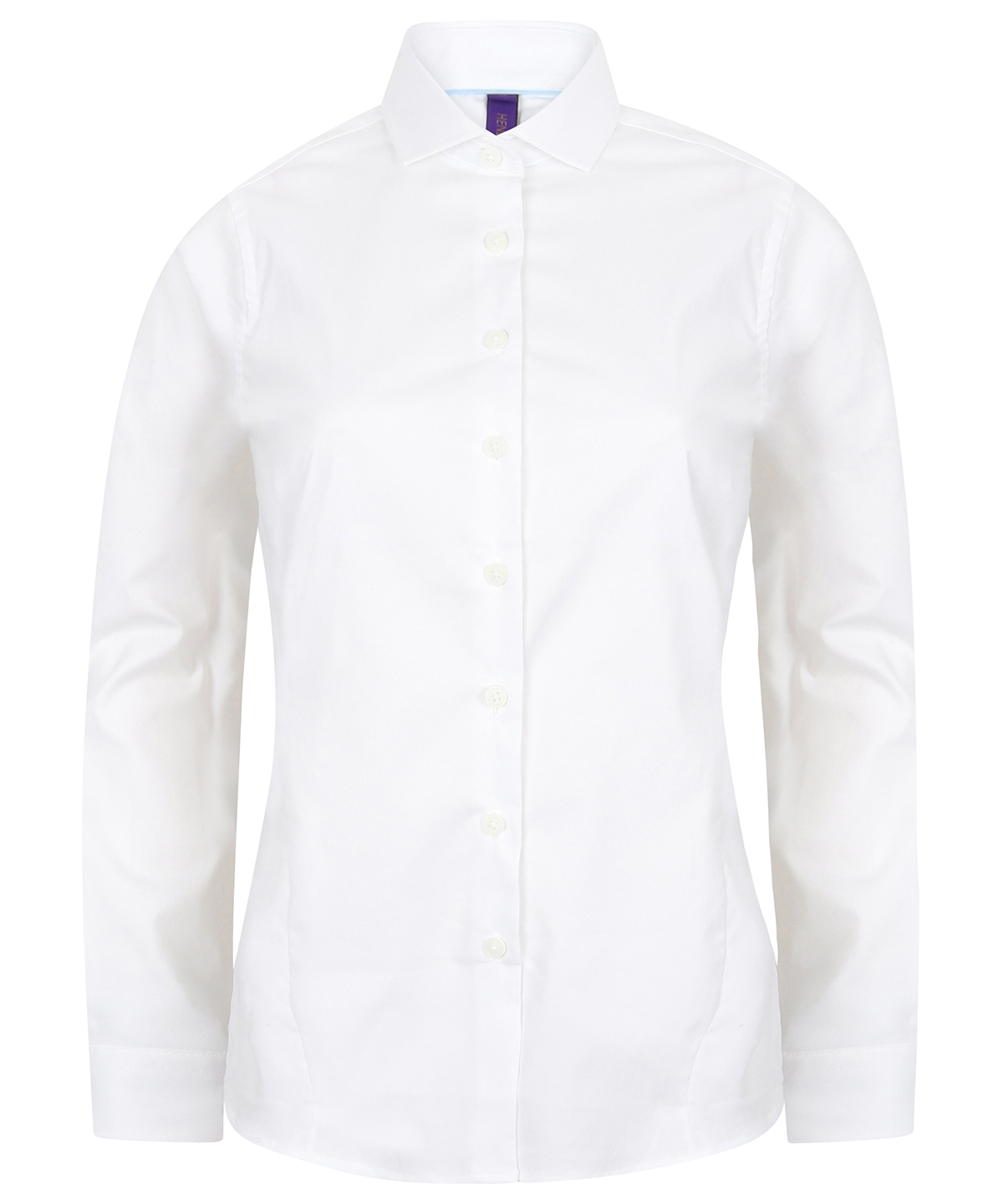 Womens Long Sleeve Stretch Shirt White Size 2XLarge