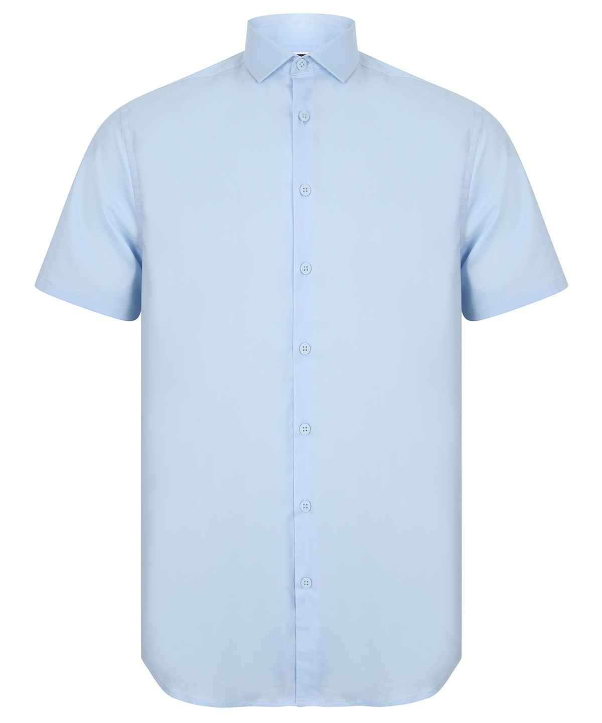 Short Sleeve Stretch Shirt Light Blue Size 2XLarge