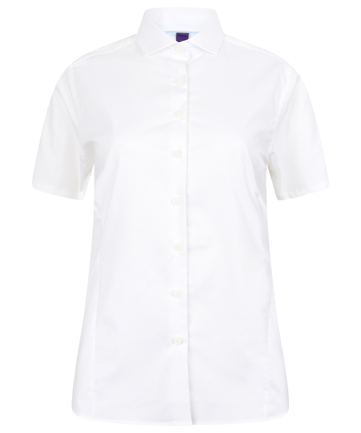Womens Short Sleeve Stretch Shirt White Size 2XLarge