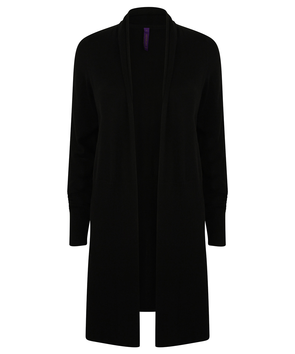 Women's longline open cardigan