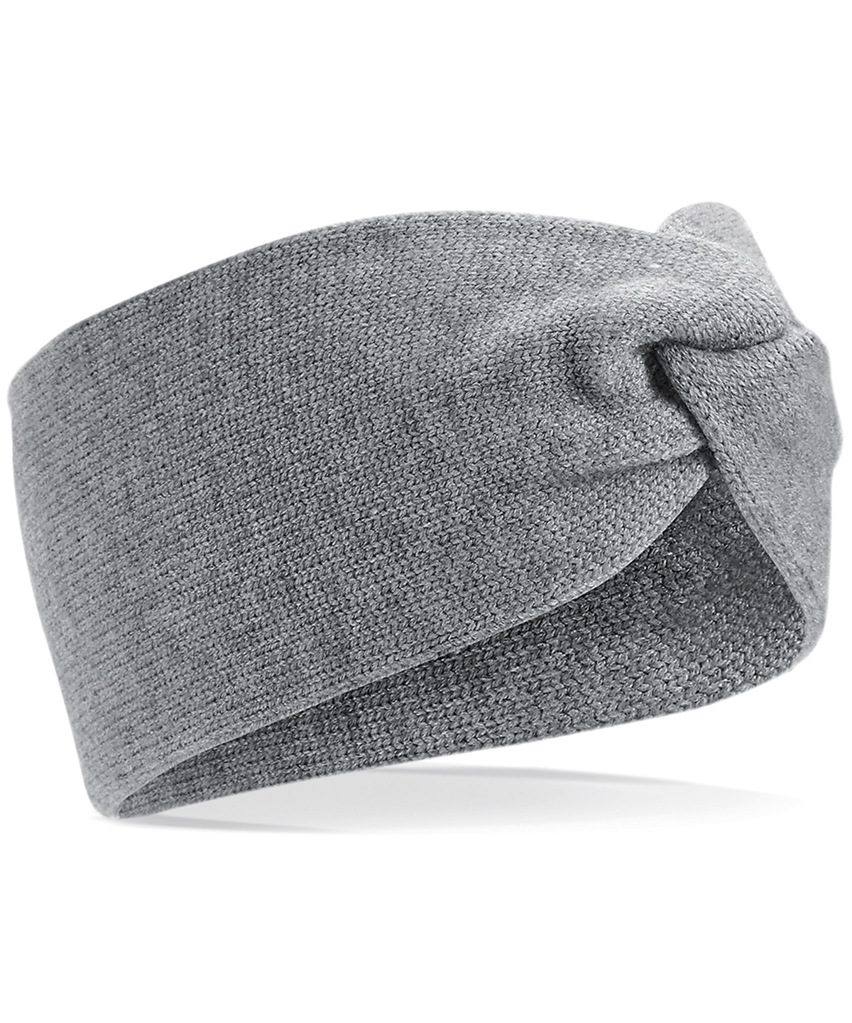 Twist knit headband, front