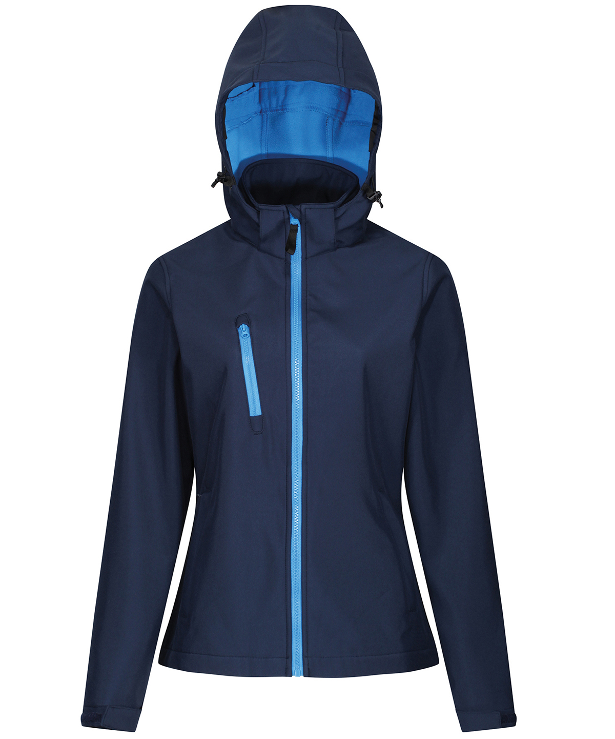 Women's venturer 3-layer hooded softshell jacket image 4