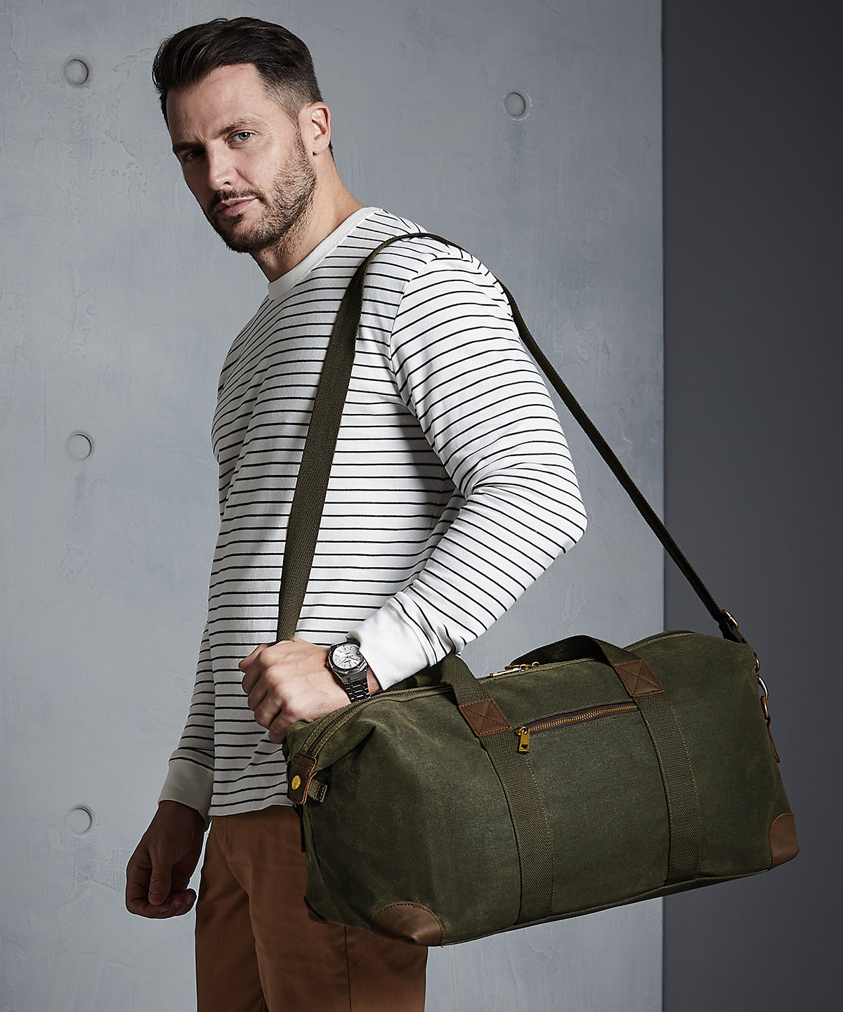 Picture of Heritage waxed canvas holdall