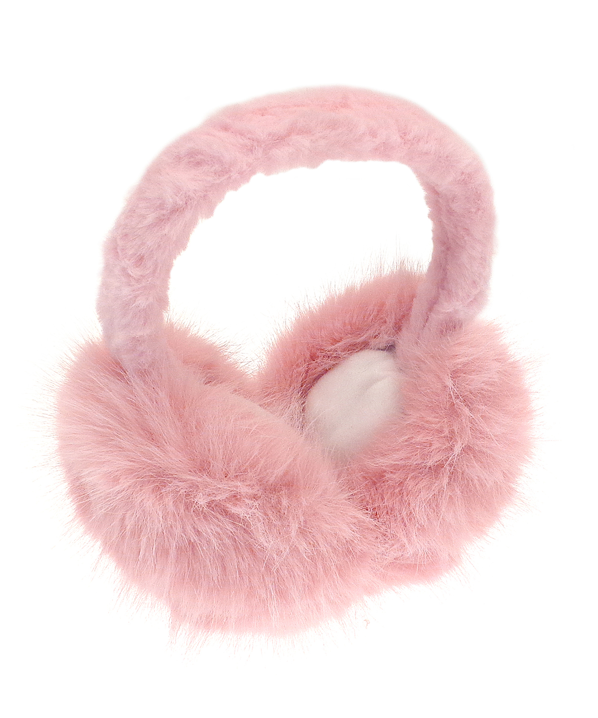 Luxury fur ear muffs, front
