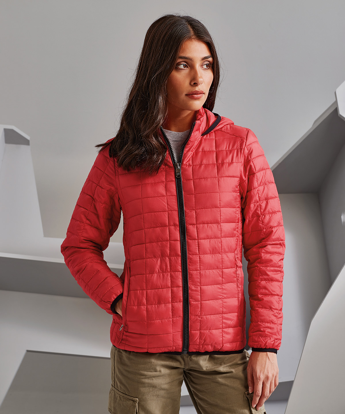 Picture of Women's honeycomb hooded jacket