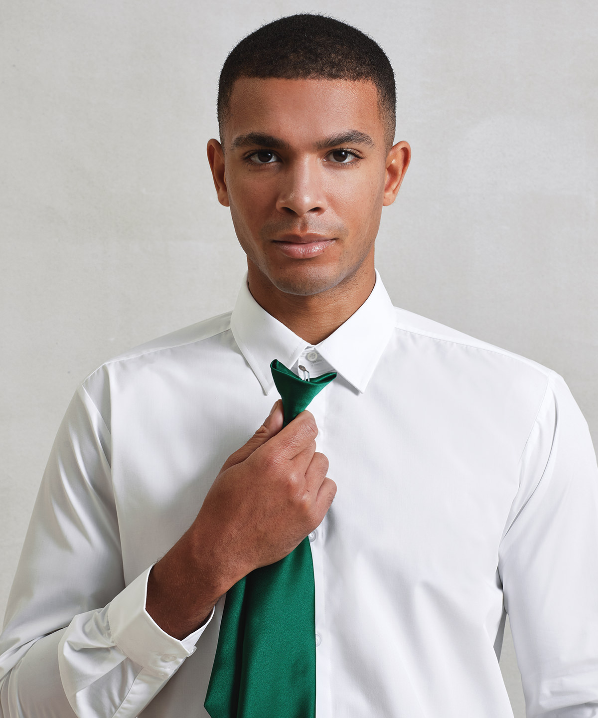 ‘Colours’ satin clip tie ‘Colours’ satin clip tie