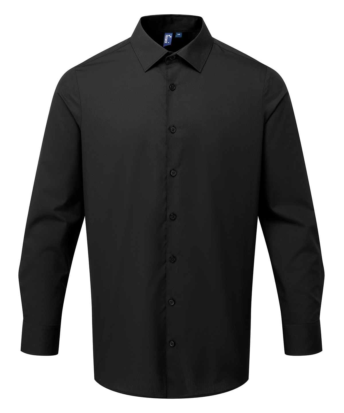 Premier Long sleeve ‘Recyclight’ poplin shirt BLAC 3XL