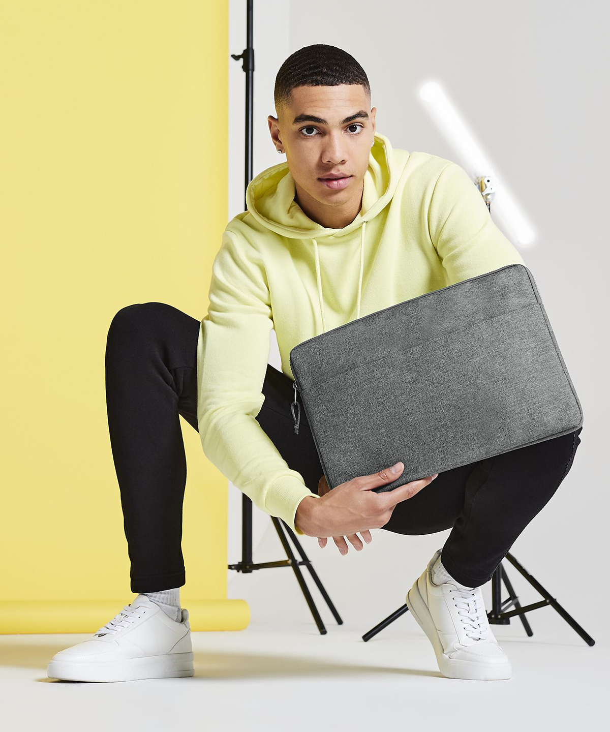 Essential 15 laptop case" worn