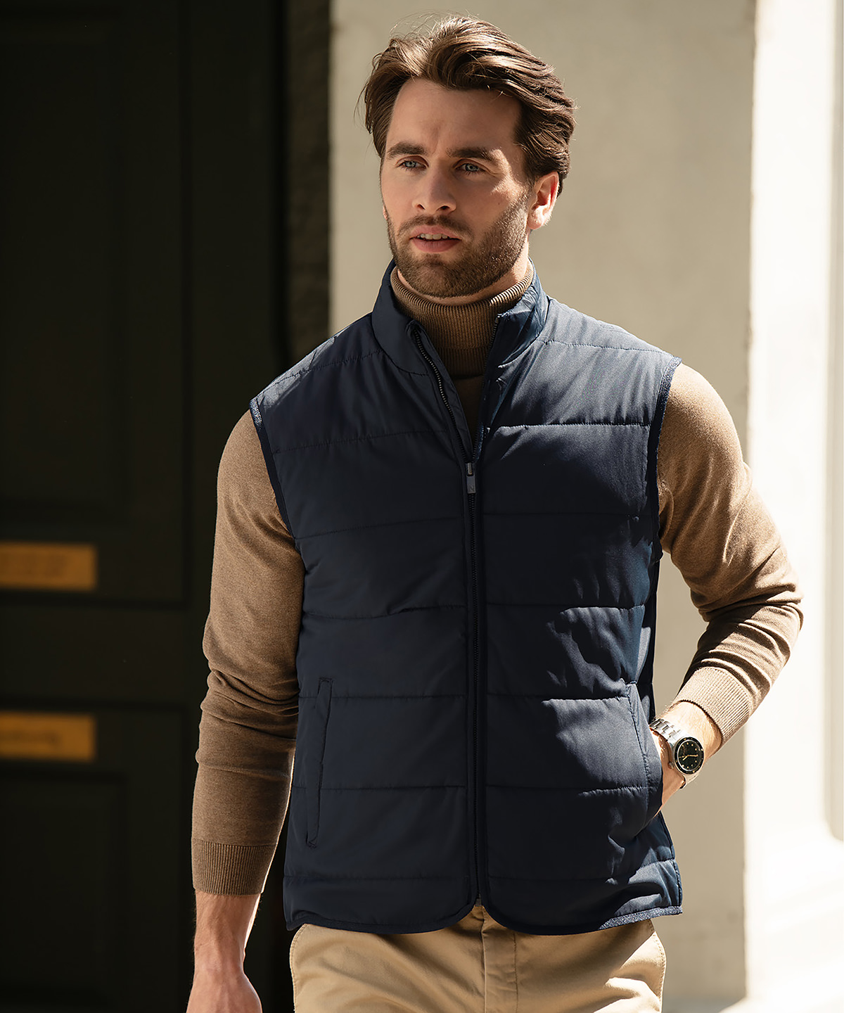 Hudson – horizontal quilted gilet-Nimbus