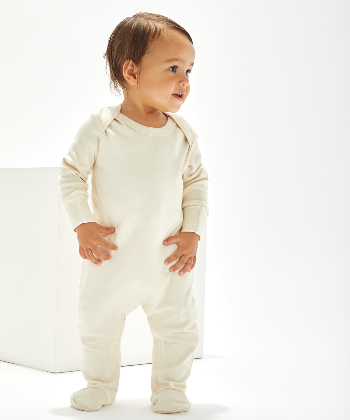 Picture of Baby organic envelope sleepsuit with mitts