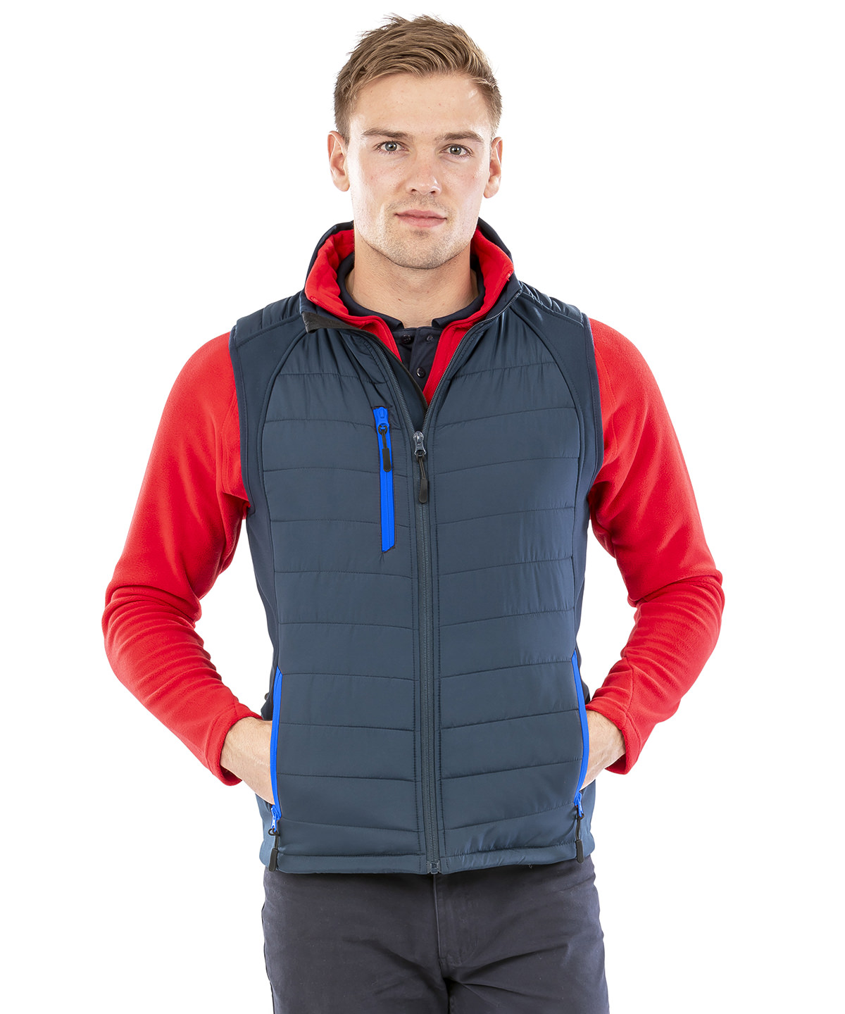 Picture of compass padded softshell gilet